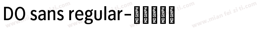 DO sans regular字体转换
